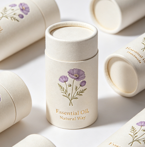 Essential Oil Paper Tube Craft Paper Uncoated Handmade Gold <b>Foil</b> Printing Custom Cosmetic Packaging - Product Image 4