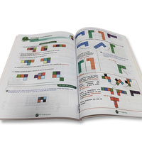 Fabricant chinois de livres de mathématiques d'édition d'impression personnalisée livre scolaire pour enfants à couverture rigide Service d'impression sur feuille d'or