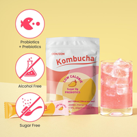 Boisson hydratante probiotique LIFEWORTH à la mangue, thé Kombucha instantané en poudre, mélange de boissons en sachets