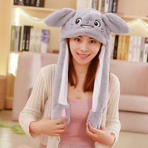 Cute Funny <strong>Plush</strong> Super-Sonic Gift <strong>HAT</strong> With Led Bunny <strong>Hat</strong> Ear Moving Jumping <strong>Hat</strong> for Christmas Halloween - Product Image 3