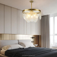 Lustres LED modernes de luxe léger à hauteur réglable pour salons, escaliers, salles à manger, hôtels. Lampes en cuivre personnalisées, directement de l'usine.