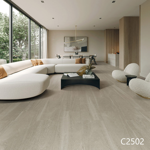 Carrelage en porcelaine effet bois veiné or avec impression numérique 250x1500mm pour villa de luxe, chambre et salon - Product Image 4