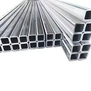 Preço de tubulação retangular, seção oca de tubo quadrado galvanizado de aço a500 shs rhs de alta qualidade 100x100 ms