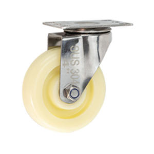 Çift yatak tekerleği ile 2.5 inç/3 inç/4 inç/5 inç orta paslanmaz çelik 304 naylon tekerlek - Product Image 2