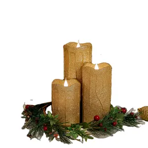 Wholesale Manufacturers Outdoor Battery Candles Led Flameless Electronic Candle Luxury Led Candle 3d Flame