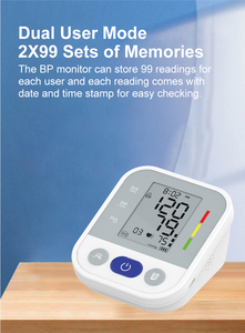 OEM Electronic Digital Automatic Blutdruck messgerät Werkseitige Direkt versorgung für die Heim klinik Verwenden Sie den BP-<span class=keywords><strong>Monitor</strong></span> für die Stromquelle - Product Image 6