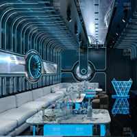 Kaca Cermin Infinity Kustom untuk Dekorasi Dinding Klub Malam, KTV, Bar, Lounge, Dekorasi Klub Modern, Hiasan Dinding Gantung