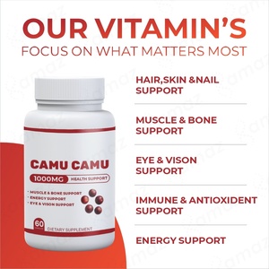 Amaz OEM Marque privée Approvisionnement personnalisé Supplément Premium Capsules de <span class=keywords><strong>Camu</strong></span> <span class=keywords><strong>Camu</strong></span>-Supplément de soutien immunitaire avec vitamine C naturelle - Product Image 4