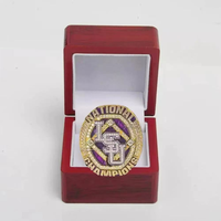 Maßgefertigter 2025 Louisiana State University LSU Klassischer Meisterschaftsring Naturstein Lila Tiger Geschenk