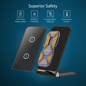 15 Wát nhanh chóng sạc không dây đứng dọc gấp Sạc <span class=keywords><strong>Dock</strong></span> điện thoại di động chủ loại C sạc điện thoại di động CE FCC ROHS chứng nhận - Product Image 5