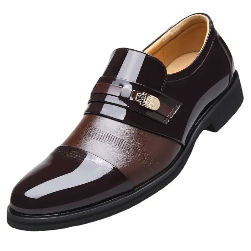2022 fashion trend Plus Size 48 Slip On Business Formal Dress Shoes Men Leather Shoes