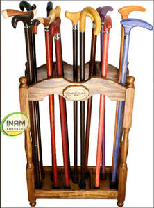 Soporte de bastón de madera hecho a mano hermoso y diseñador de la mejor calidad - Product Image 2
