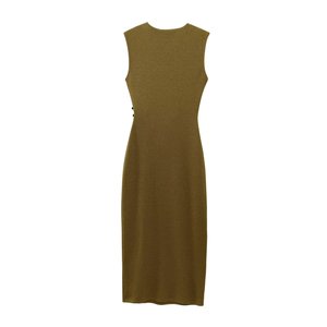 SHENZHU Donna <span class=keywords><strong>Primavera</strong></span> 2025 Nuovo Abito Midi in Twill Chic e alla Moda, Vestito Vintage Senza Maniche, Vestidos Robe Mujer - Product Image 2