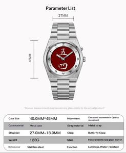 2026 ใหม่ <span class=keywords><strong>BAOGELA</strong></span> นาฬิกาควอตซ์ผู้ชายสแตนเลสสตีลตัวอักษรจีนตัวบอกเวลาการออกแบบที่เรียบง่ายนาฬิกาข้อมือกันน้ำ - Product Image 3