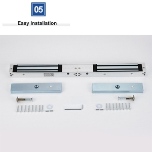 Điện khóa maglock Hệ thống an ninh 280kg 600lbs 12V đôi bằng gỗ cửa kính cửa từ ổ khóa điện từ cho 2 cửa - Product Image 6