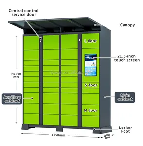24/7 Self-service Automatic Smart Lockers Last Mile Smart Parcel Delivery Locker