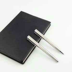 Bolígrafo de Metal Plateado de Alta Calidad con Escritura Fluida, Bolígrafo de Lujo de Acero Mate con Logotipo de Marca de Relojes Personalizado para Regalos Corporativos - Product Image 1