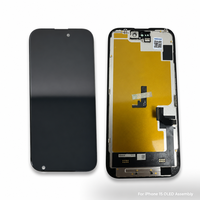 Écran OLED souple de qualité OEM NOHON pour iPhone 15, assemblage d'écran de remplacement, testé à 100 %, pièces de téléphone portable avec écran tactile