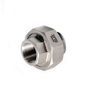 ข้อต่อท่อไฮดรอลิกแบบเกลียวในสแตนเลส ROKE B16.11 NPTBSPT 3000LB 6000LB - Product Image 1