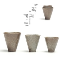 Taza de Té de Cerámica Estilo Japonés Retro, Taza Creativa para el Hogar, Taza de Maestro de Kung Fu para Damas
