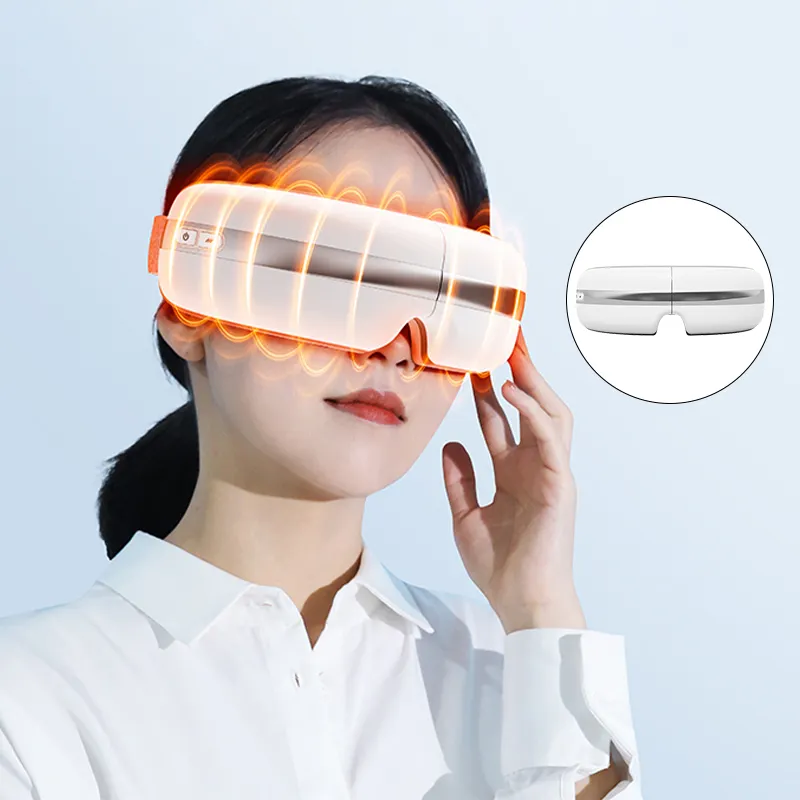 Fashion Exquisite Eye Massage Instrument Portable Multi-functional Hot Compress Eye Massager With Bluetooth