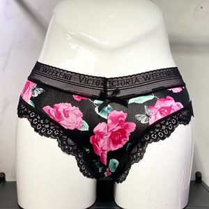 Culotte G-string sexy en dentelle tricotée en coton respirant sans couture avec nœud imprimé pour femme – Collection haut de gamme très prisée - Product Image 5