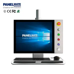 15 inch Highly integrated arm mounted Panel PC with keyboard bracket Front panel IP65 industrial operation Panel PC