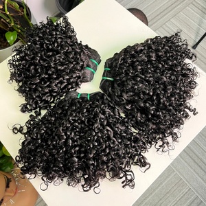 ผมแท้แบบซุปเปอร์ดับเบิ้ลดรอน คุณภาพเวอร์จิ้น แบบพิกซี่เคิร์ล ชุด 1b # - Product Image 2