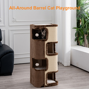 Cute Smart CPC290044 B2B Custom 5-Level All-in-One Tower <b>Sleeper</b> Compact Design Sisal Scratcher All Seasons CUT - Product Image 2
