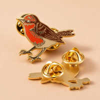 Maßgefertigter Emaille-Pin mit Vogeldesign, Vergoldetes Anstecknadel-Abzeichen für Souvenirs, Reisen und Geschenke, Großhandel mit individuellem Logo-Box-Set