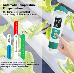Измеритель pH/температуры/солености/TDS/EC 5-в-1 Wanbang с высокой точностью (0,05pH) и ЖК-дисплеем с подсветкой для гидропоники, прямые поставки с завода - Product Image 5
