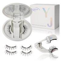 Extensions de cils magnétiques semi-artisanales personnalisées, réutilisables, sans colle, en PBT, format voyage/échantillon