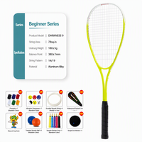 Ensemble de raquettes de squash SwiftAce pour débutants, accessoires complets, cadeau, fibre de carbone ultra-légère SA-320, hommes, femmes, entraînement, nouveaux joueurs