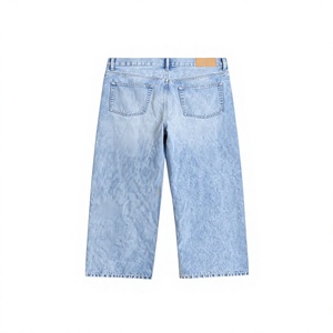 Men's Denim Jeans Casual Straight Fit Mid Waist Midweight Eco-Friendly Windproof Breathable Color Fade Proof Streetwear OEM - Product Image 2