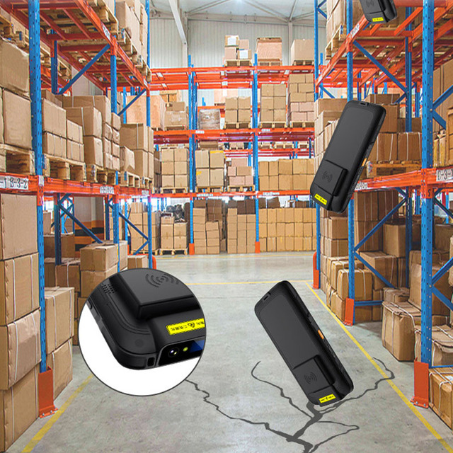 Android 2D Barcode Scanner PDA with 5.72" Waterproof Rugged Screen 1-3m Scan RFID Reader Handheld Terminal in Stock 3G/4G
