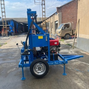 Nước nhỏ cũng khoan Giàn Khoan Di động nông nghiệp Xây Dựng Nông độ sâu trung bình 130m cũng khoan Giàn Khoan máy móc - Product Image 3