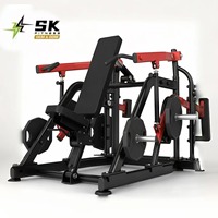 Máquina de Press de Hombros Sentado SK Comercial, Equipo Profesional de Fuerza con Carga de Placas para Estación de Desarrollo Muscular Deltoidal