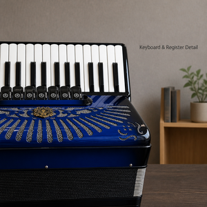 Accordéon professionnel pleine taille 80 basses 37 touches, accordéon à piano <span class=keywords><strong>italien</strong></span> pour performance adulte - Product Image 2