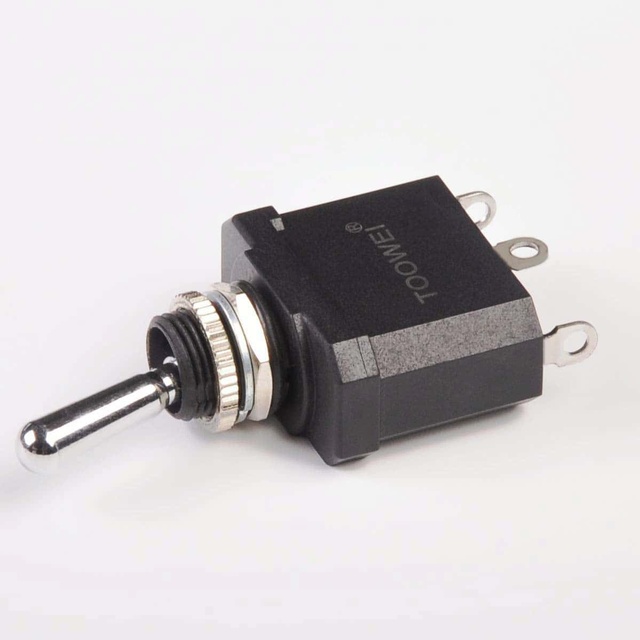 TOOWEI Ip67 3 Pin 2 Way Position Toggle Switch 12mm 15A 250V (on)on Toggle Switch