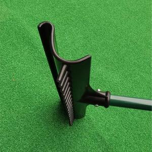 Râteau à sable de golf double face en alliage d'aluminium avec manche en fibre de verre, râteau de bunker pour accessoires de terrain de golf et de driving range, fabriqué en plastique - Product Image 5