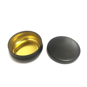 Cajas de Embalaje Redondas de Metal Negro Mate para Velas, Frascos de Metal Recargables y Vacíos para Velas - Product Image 5