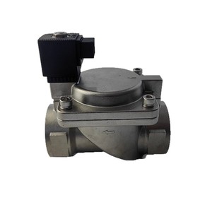 Vanne solénoïde bidirectionnelle Kunag DN50 en acier inoxydable AC 220V pour le contrôle de l'eau, structure à diaphragme, direction réversible - Product Image 1