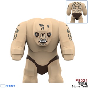 Minifigurines Troll de la Caverne, Troll de la Pierre, Troll de la Montagne P8023-P8025 compatibles avec les blocs de construction Lego Hobbit Seigneur des Anneaux - Product Image 3