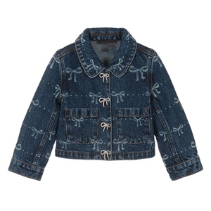 Chaqueta vaquera de estilo moderno y fácil de llevar para niñas, precio asequible y último diseño, ropa de calle de moda para niñas - Product Image 1