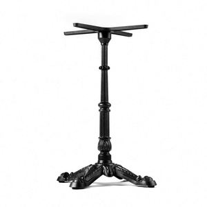 WEKIS Modern Classic Heavy Duty Restaurant Hospital <b>Kitchen</b> <b>Table</b> Base X-Base Metal Cast Iron Dining <b>Table</b> Base Only Black - Product Image 3