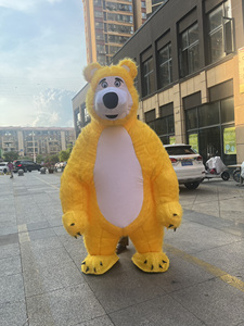 Mascotte Gonfiabile <span class=keywords><strong>Orso</strong></span> <span class=keywords><strong>Masha</strong></span>, Costume in Peluche Personalizzato, Unisex per Adulti, Cosplay Anime, Natale - Product Image 2