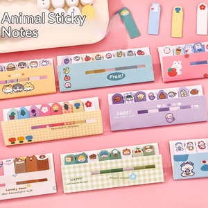 Adesivi Memo Riutilizzabili con Animali Cartoon, Stile Ins Carino, per Studio e Indice - Product Image 2