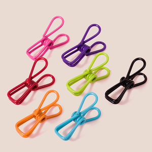 Colorful Small Bag Clips Reusable Drying Clips For Snack Document <b>Clothes</b> Storage Household Use - Product Image 1