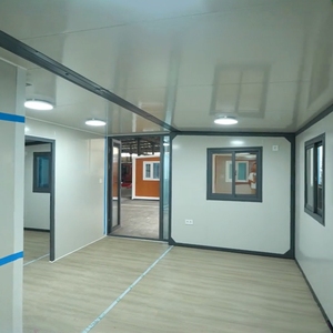 Maison conteneur pliable et extensible de 20 <span class=keywords><strong>pieds</strong></span>, clinique mobile préfabriquée, logement d'urgence, maison conteneur modulaire - Product Image 4