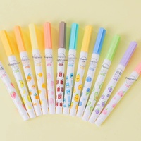 Marqueurs d'acrylique multicolores fluorescents pour étudiants, en matériau PP, vente en gros du fabricant CY-506